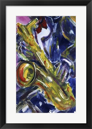 Framed Sax Essence Print