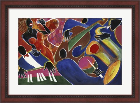 Framed Jazz Singer Print