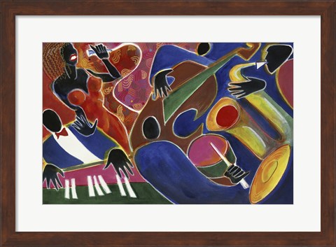 Framed Jazz Singer Print