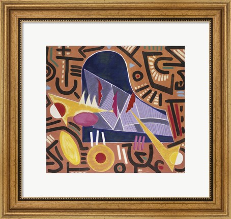 Framed Untitled (Abstract Piano) Print