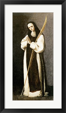 Framed Portrait of a Nun of the Jeronimite Order Print