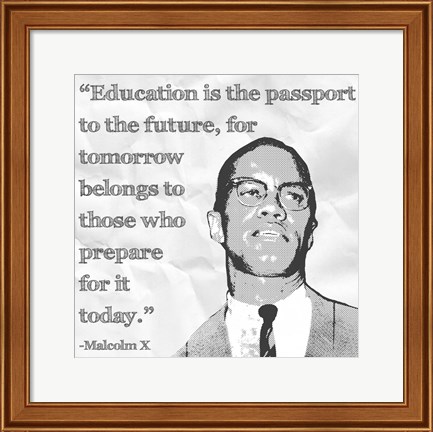Framed Education is the Passport to the Future Print