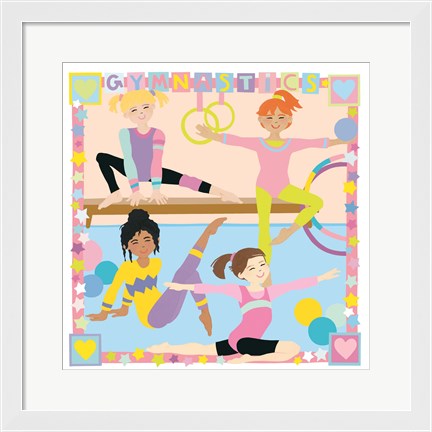 Framed Gymnastics Print