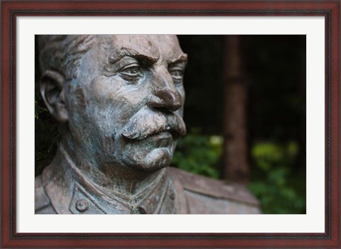 Framed Lithuania, Grutas Park, Statue Joseph Stalin II Print