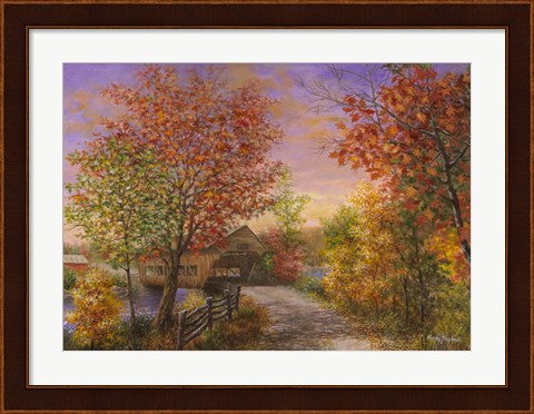 Framed Autumn&#39;s Color Of Fashion Print