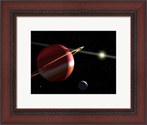 Framed Jupiter-mass planet orbiting the nearby star Epsilon Eridani Print