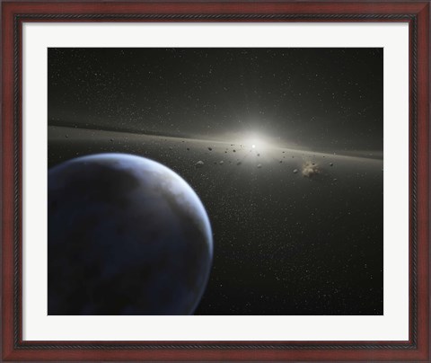 Framed massive Asteroid Belt Print