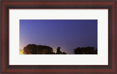 Framed Wide Panorama of Comet Panstarrs, Mercedes, Argentina Print