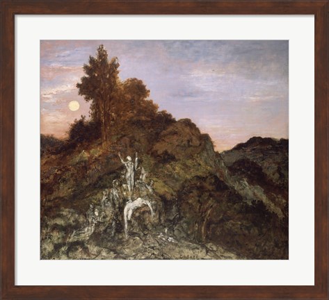 Framed Death Of Orpheus, 1890 Print