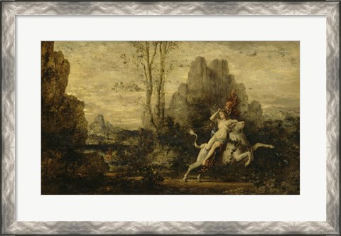 Framed Abduction Of Europa, 1869 Print