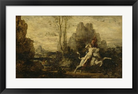 Framed Abduction Of Europa, 1869 Print