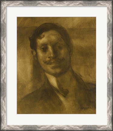 Framed Portrait Of A Man, Said To Be Marcel Proust Print
