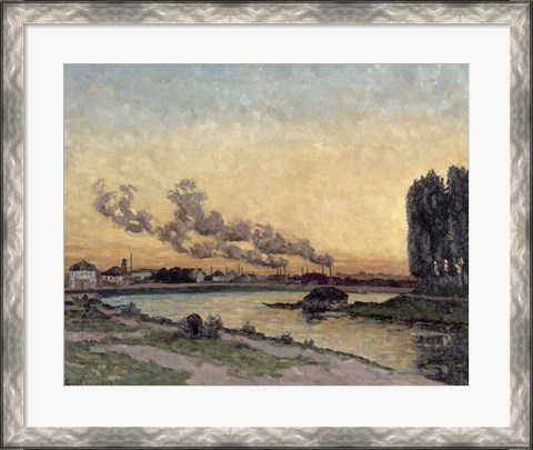 Framed Sunset At Ivry, 1878 Print