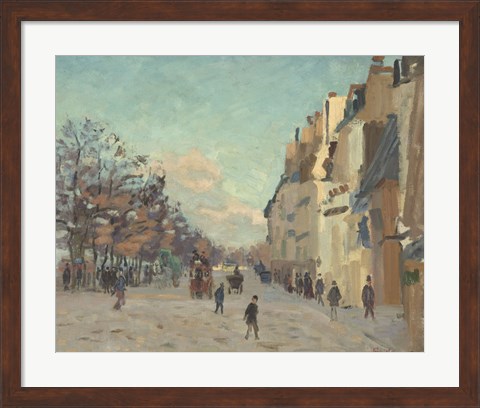 Framed Quai De La Gare, 1880 Print