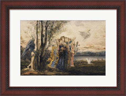 Framed Amor And The Muses Print