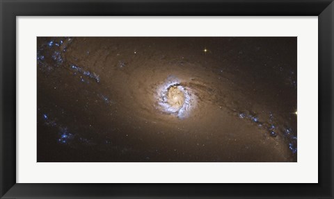 Framed NGC 1097, a barred spiral galaxy in the Constellation Fornax Print