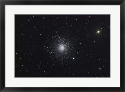 Framed Messier 3, a globular cluster in the Constellation Canes Venatici Print