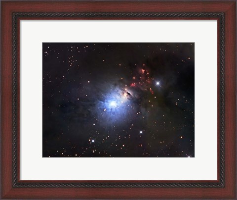 Framed NGC 1333, a reflection Nebula and part of the Perseus molecular cloud complex Print