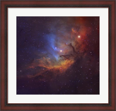 Framed Tulip Nebula (Sh2-101) in Cygnus Print