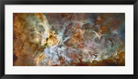 Framed Central region of the Carina Nebula Print