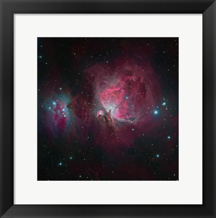 Framed Messier 42, the Orion Nebula I Print