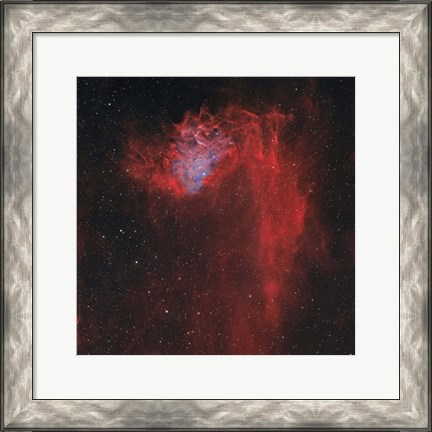 Framed Flaming Star Nebula I Print