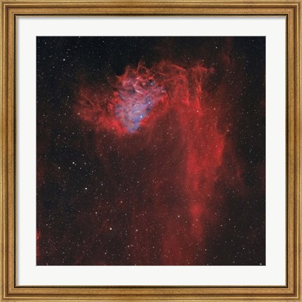 Framed Flaming Star Nebula I Print