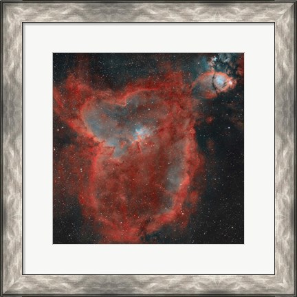 Framed Heart Nebula Print