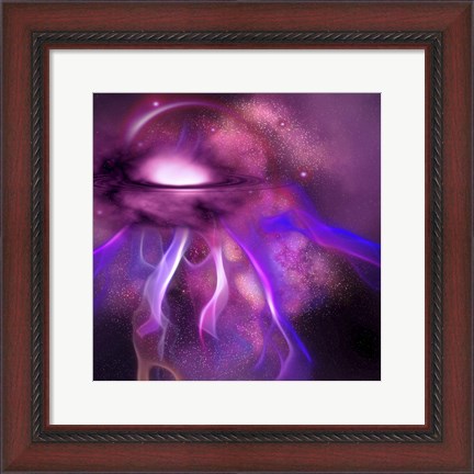 Framed Blushing Nebula Print