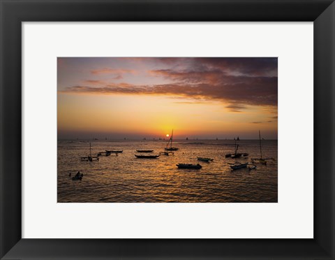 Framed Outrigger Sunset Print
