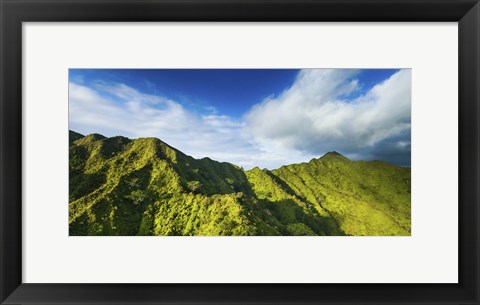 Framed Manoa Mountains Print