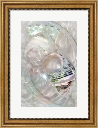 Framed Underwater Light Waves V Print