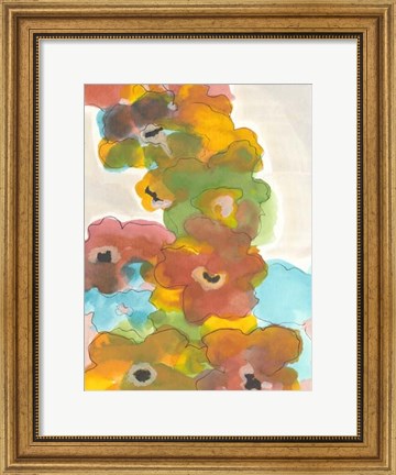 Framed Floral Cascade I Print
