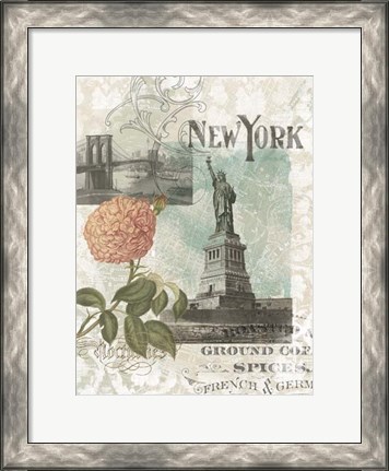 Framed Visiting New York Print