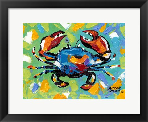 Framed Seaside Crab II Print