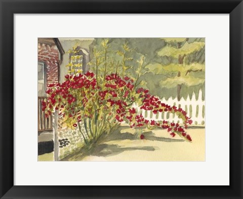 Framed Watercolor Garden VI Print