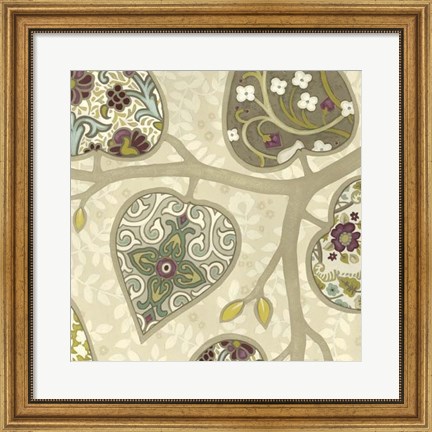 Framed Patterns in Foliage IV Print