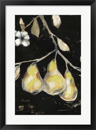 Framed Fresh Pears I Print