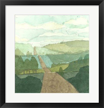 Framed Countryside Collage II Print