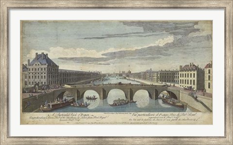 Framed Le Pont Royal, Paris Print