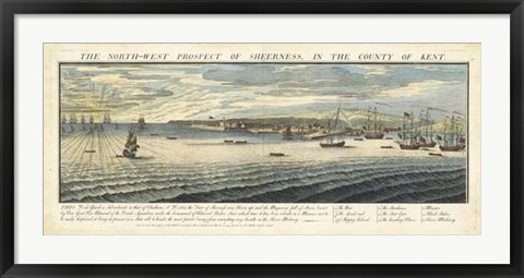 Framed Buck&#39;s View - Sheerness in Kent Print