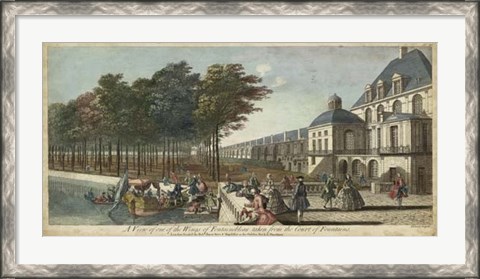 Framed View of Fontainebleau II Print
