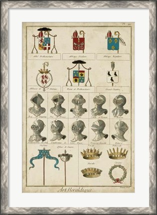 Framed Art Heraldique I Print