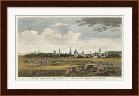 Framed South Prospect of Oxford Print