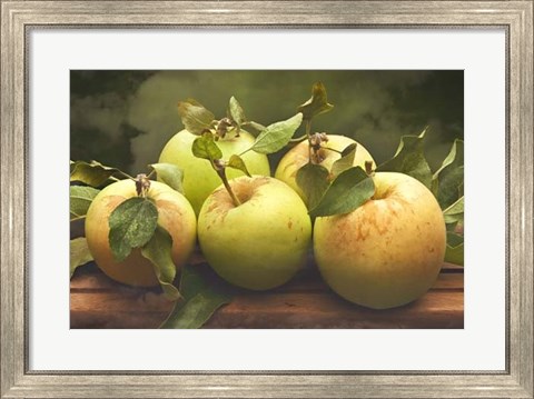 Framed Jill&#39;s Green Apples I Print
