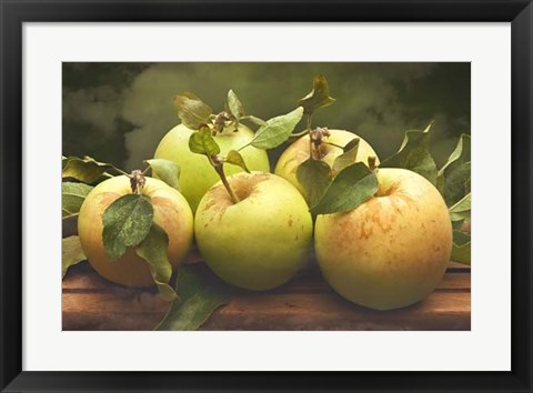 Framed Jill&#39;s Green Apples I Print