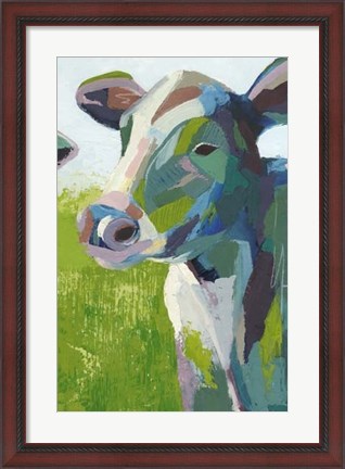 Framed Painterly Cow III Print
