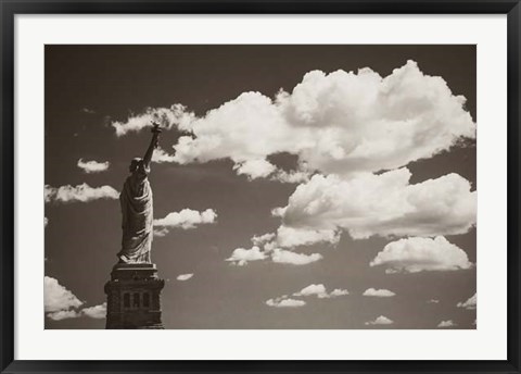 Framed Liberty in the Clouds Print