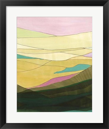 Framed Pink Hills I Print