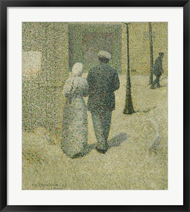 Framed Couple In The Street, 1887 Print